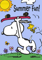 Peanuts Double-Sided Flag - Summer Fun!