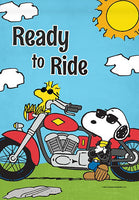 Peanuts Double-Sided Flag - Joe Cool Ready To Ride