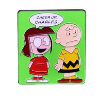 Charlie Brown and Marcie Enamel Pin