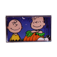 Charlie Brown and Linus Halloween Enamel Pin