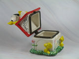 Snoopy Porcelain Trinket Box  - RARE!