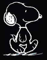 Snoopy Walking Die-Cut Vinyl Decal - White (Image To Follow)