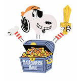 Snoopy Wooden Pirate Pumpkin Decorating Kit With Metal Stakes