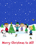 Peanuts Double-Sided Flag - Merry Christmas To All!