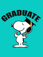 Peanuts Double-Sided Flag - Snoopy Graduation