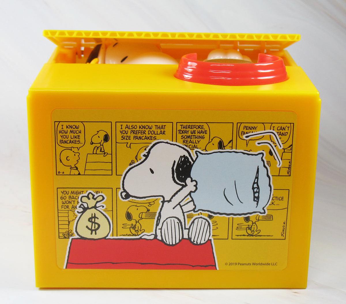 Snoopy Musical And Animated Coin Bank - Watch Snoopy Grab Your
