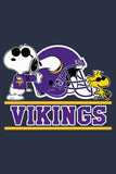 Peanuts Snoopy Double-Sided Flag - Minnesota Vikings Football