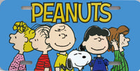Snoopy Metal License Plate - Peanuts Gang