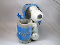 Snoopy Flying Ace Plush Pen Cup (Pencils Might Snag Plush Lining) - Narrow Eyeglasses Might Also Fit!