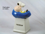 Charlie Brown and Snoopy Vintage Ceramic Trophy - Friendship (Uneven Paint Finish/NOT Scratched)