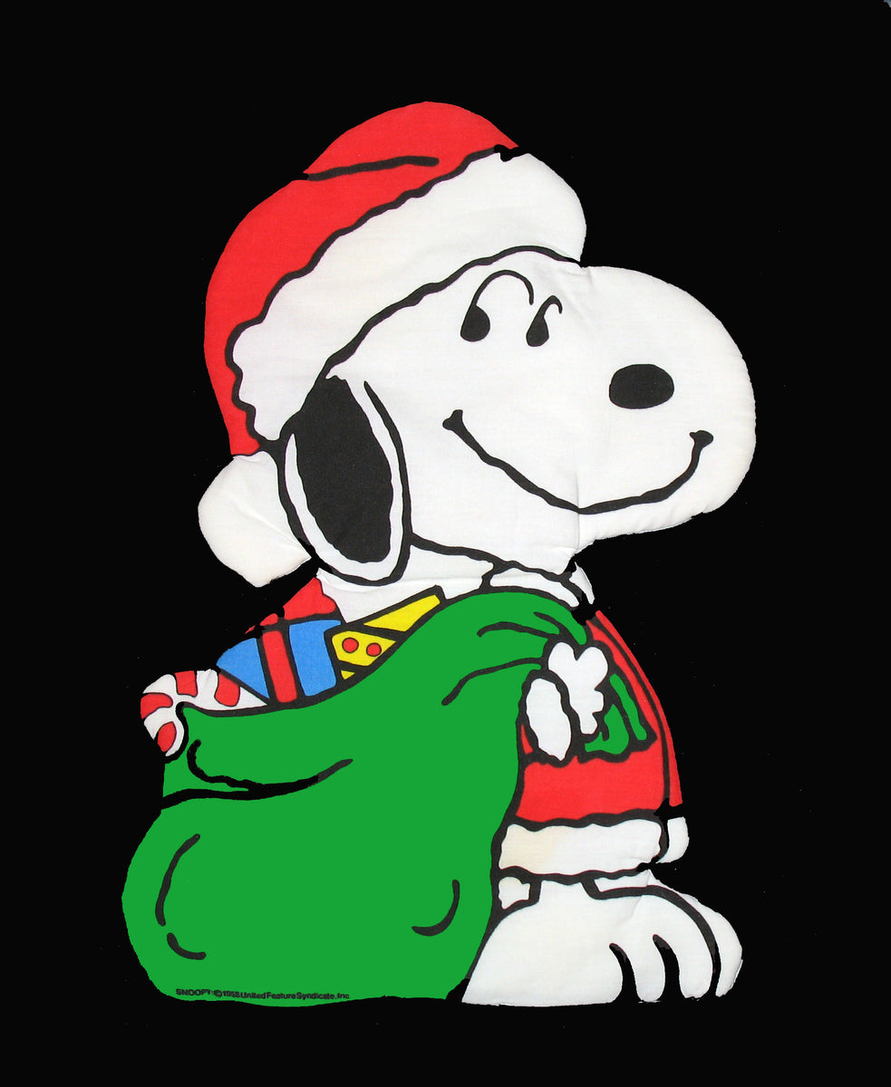 Snoopy Animated Decoration サンタと仲間 Snoopy Santa Padded Decor (Handmade) - Near Mint | snoopn4pnuts.com