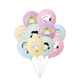 Peanuts 5-Piece Latex Balloon Set - Lucy   (Air Fill/NOT Helium)
