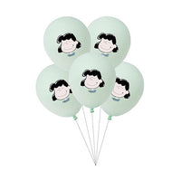Peanuts 5-Piece Latex Balloon Set - Lucy   (Air Fill/NOT Helium)