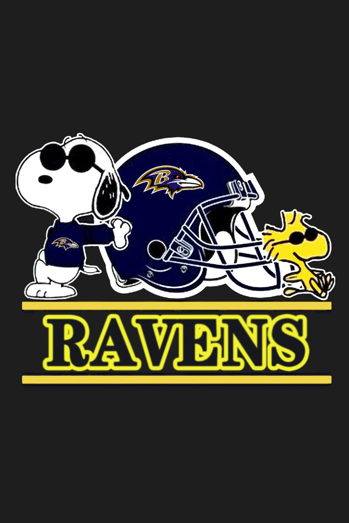 Peanuts Snoopy Double-Sided Flag - Baltimore Ravens Football