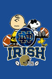 Peanuts Snoopy Double-Sided Flag - Notre Dame Fighting Irish College Football