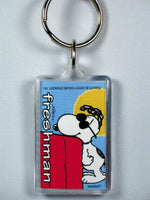 Snoopy Joe Cool Freshman acrylic key chain