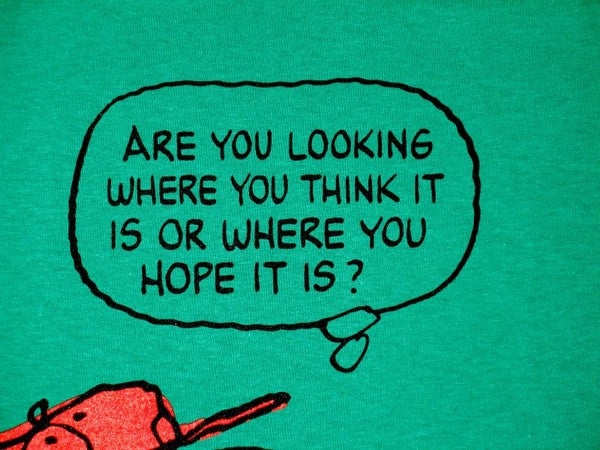 Snoopy Golf T-Shirt - Are You Looking Where...