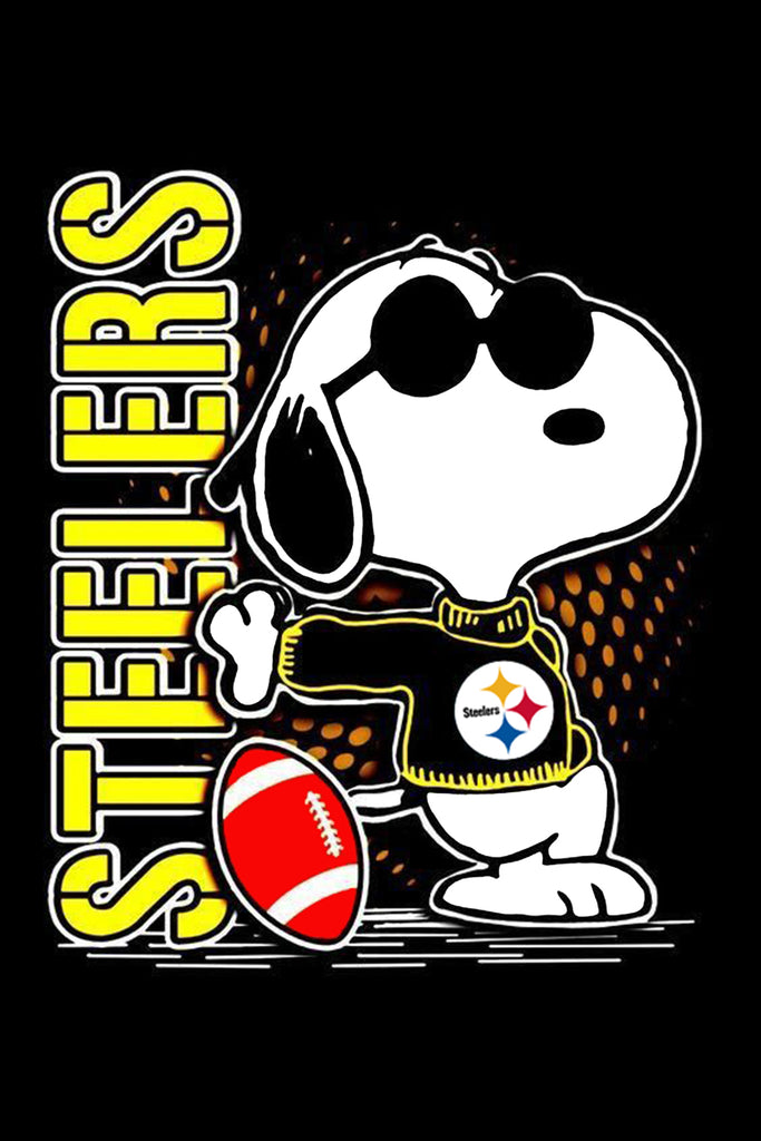 Peanuts Snoopy Double-Sided Flag - Pittsburgh Steelers Football
