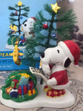 Dept. 56 Snoopy Checking His List
