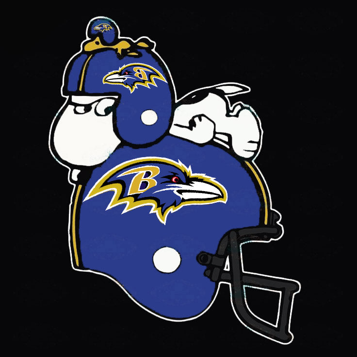Peanuts Snoopy Double-Sided Flag - Baltimore Ravens Football