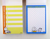 Snoopy 4-Design Pocket/Purse-Size Memo Pad - Charlie Brown and Snoopy