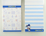 Snoopy 4-Design Pocket/Purse-Size Memo Pad - Sailor