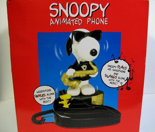 Snoopy Joe Cool And Woodstock Musical And Animated Telephone