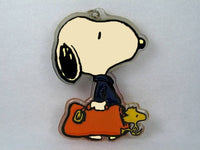 Snoopy Carrying Bag Vintage Acrylic Key Chain (New But Near Mint/Discolored)