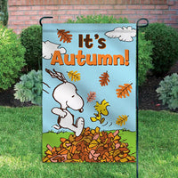 Peanuts Double-Sided Flag - It's Autumn!