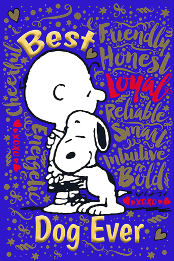 Peanuts Double-Sided Flag - Best Dog Ever