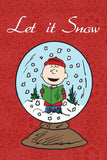 Peanuts Double-Sided Flag - Let It Snow