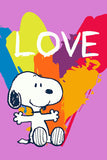 Peanuts Double-Sided Flag - Snoopy LOVE