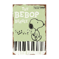 Snoopy Tin Wall Sign With Weathered Look - The Bebop Beagle