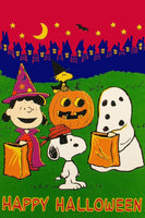 Peanuts Double-Sided Flag - Snoopy Happy Halloween