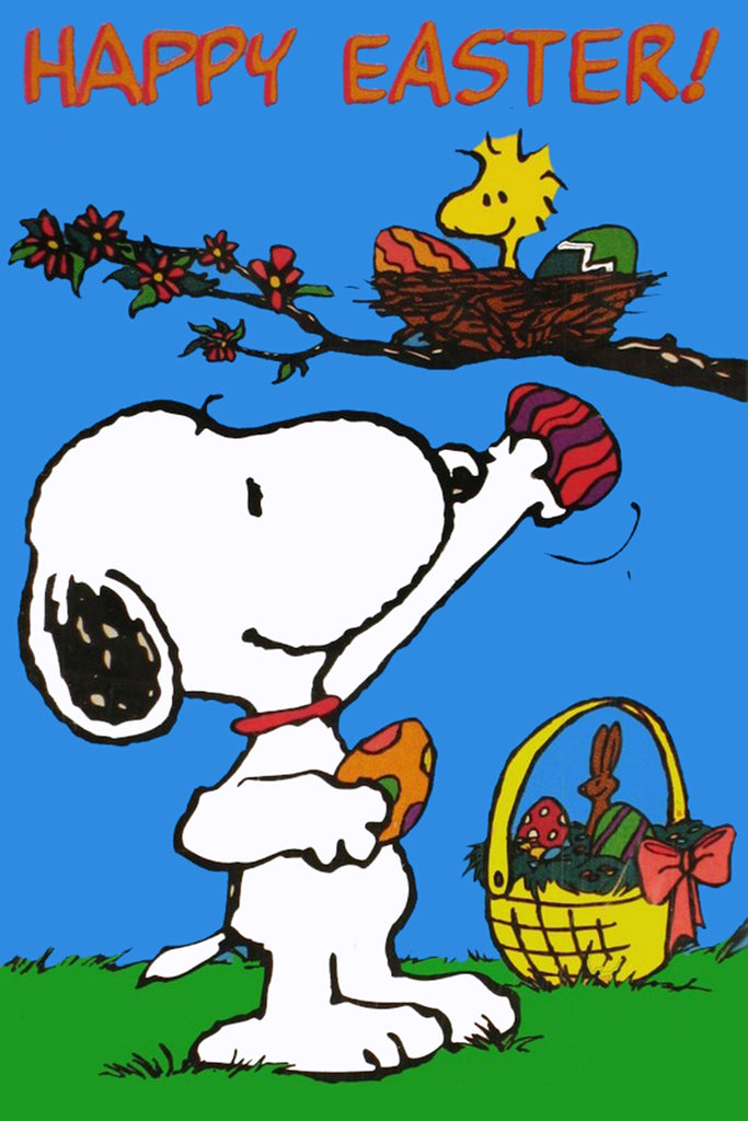 Peanuts Double-Sided Flag - Happy Easter