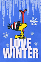Peanuts Double-Sided Flag - Love Winter