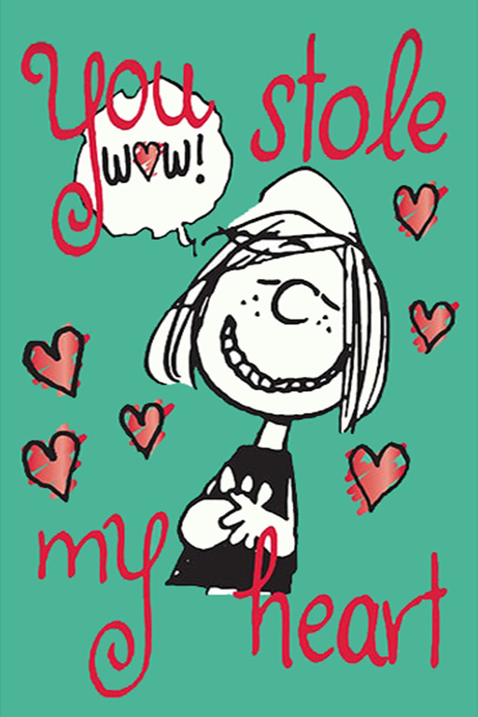 Peanuts Double-Sided Flag - You Stole My Heart (Peppermint Patty)