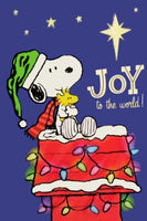 Peanuts Double-Sided Flag - JOY To The World!