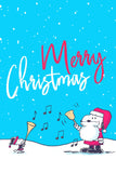 Peanuts Double-Sided Flag - Snoopy Bellringer Merry Christmas