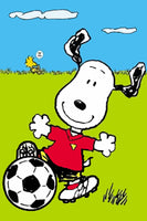 Peanuts Double-Sided Flag - Snoopy Soccer