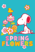 Peanuts Double-Sided Flag - Snoopy Spring Flowers