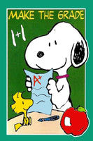 Peanuts Double-Sided Flag - Make The Grade
