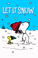 Peanuts Double-Sided Flag - Let It Snow