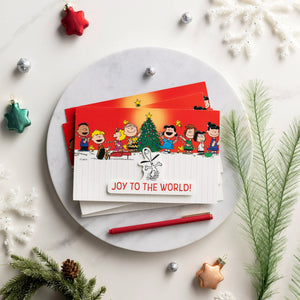 2-D Peanuts Inspirational Christmas Cards With Designer Envelopes