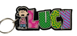 Peanuts Gang Acrylic and Mirrored Key Chain - Lucy