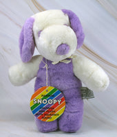 Snoopy Vintage Plush Baby Squeaker Doll -  Lavendar