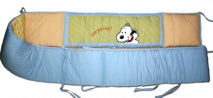 Lambs & Ivy Peek A Boo Snoopy Crib Bumper Pad