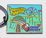 Camp Snoopy Timberland Twister Rollercoaster Metal Key Chain With Motion Feature - ON SALE!
