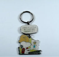 CHARLIE BROWN AND SNOOPY THOUGHT BUBBLE Dangle Key Chain