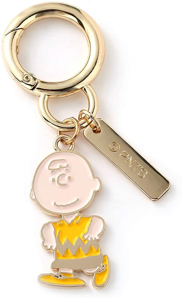 Peanuts 70th Anniversary Double Ring Metal Key Chain - Charlie Brown